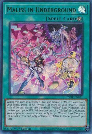 Maliss in Underground (CRBR-EN021) - Crossover Breakers 1st Edition Crossover Breakers Yugioh Single  Squirtle Squad Card Shop.