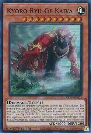 Kyoro Ryu-Ge Kaiva (CRBR-EN031) - Crossover Breakers 1st Edition Crossover Breakers Yugioh Single  Squirtle Squad Card Shop.