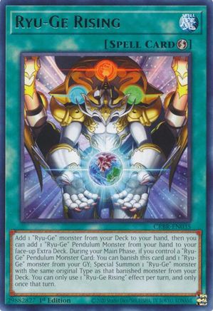 Ryu-Ge Rising (CRBR-EN035) - Crossover Breakers 1st Edition Crossover Breakers Yugioh Single  Squirtle Squad Card Shop.