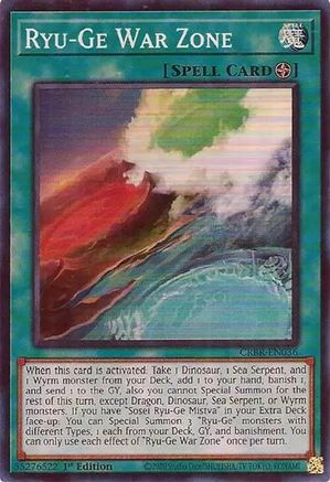 Ryu-Ge War Zone (CRBR-EN036) - Crossover Breakers 1st Edition Crossover Breakers Yugioh Single  Squirtle Squad Card Shop.
