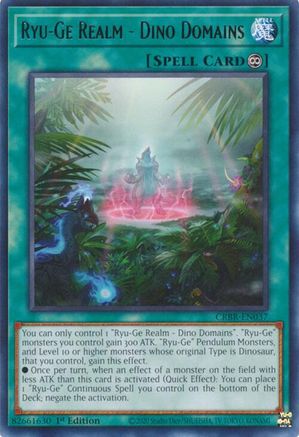 Ryu-Ge Realm - Dino Domains (CRBR-EN037) - Crossover Breakers 1st Edition Crossover Breakers Yugioh Single  Squirtle Squad Card Shop.