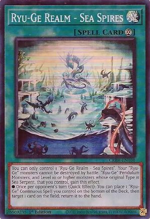 Ryu-Ge Realm - Sea Spires (SR) (CRBR-EN038) - Crossover Breakers 1st Edition Crossover Breakers Yugioh Single  Squirtle Squad Card Shop.
