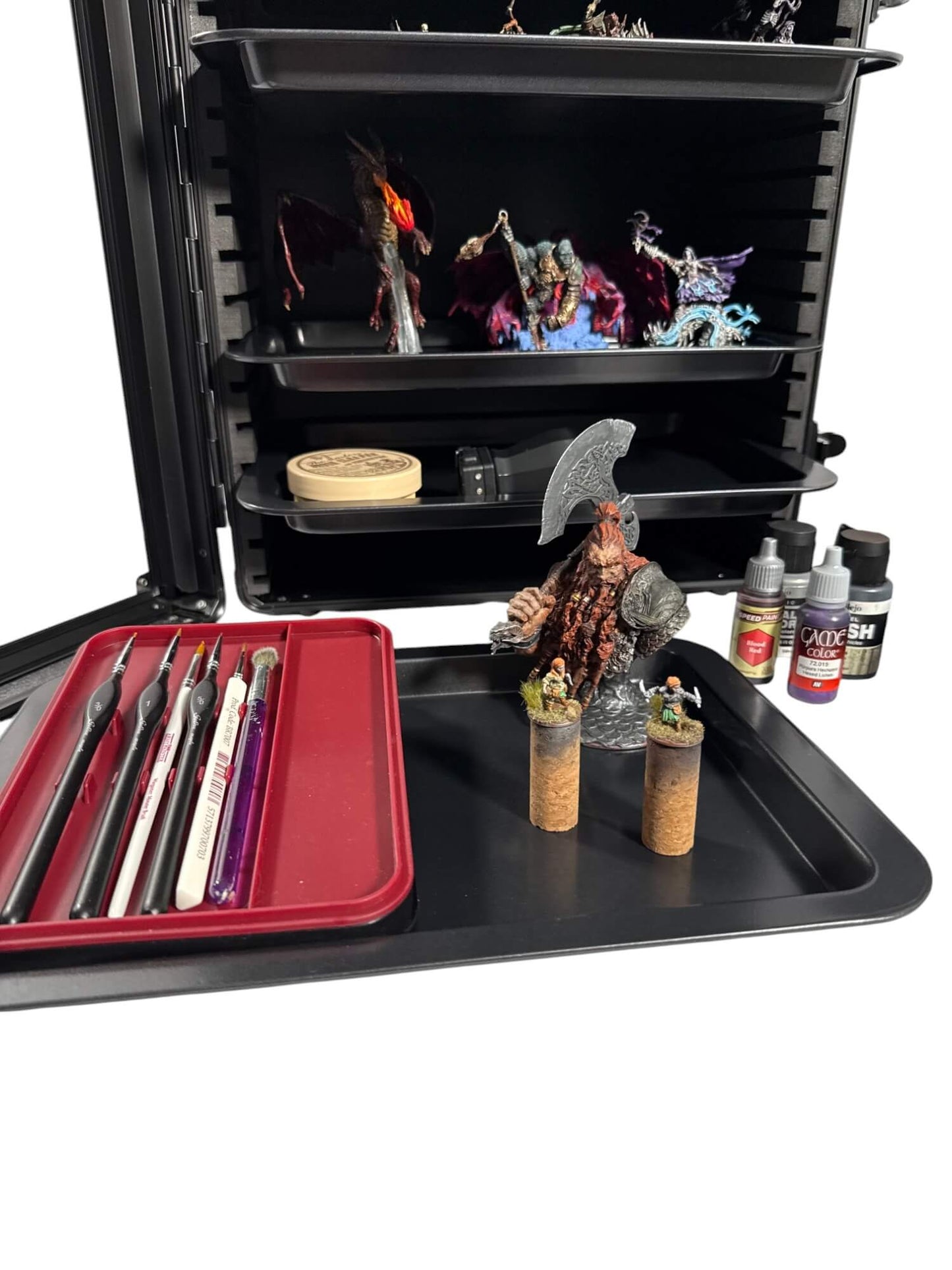 EVORETRO Miniatures Display Case with 5 Magnetic Trays EVORETRO Canada Figurine Protectors  Squirtle Squad Card Shop.