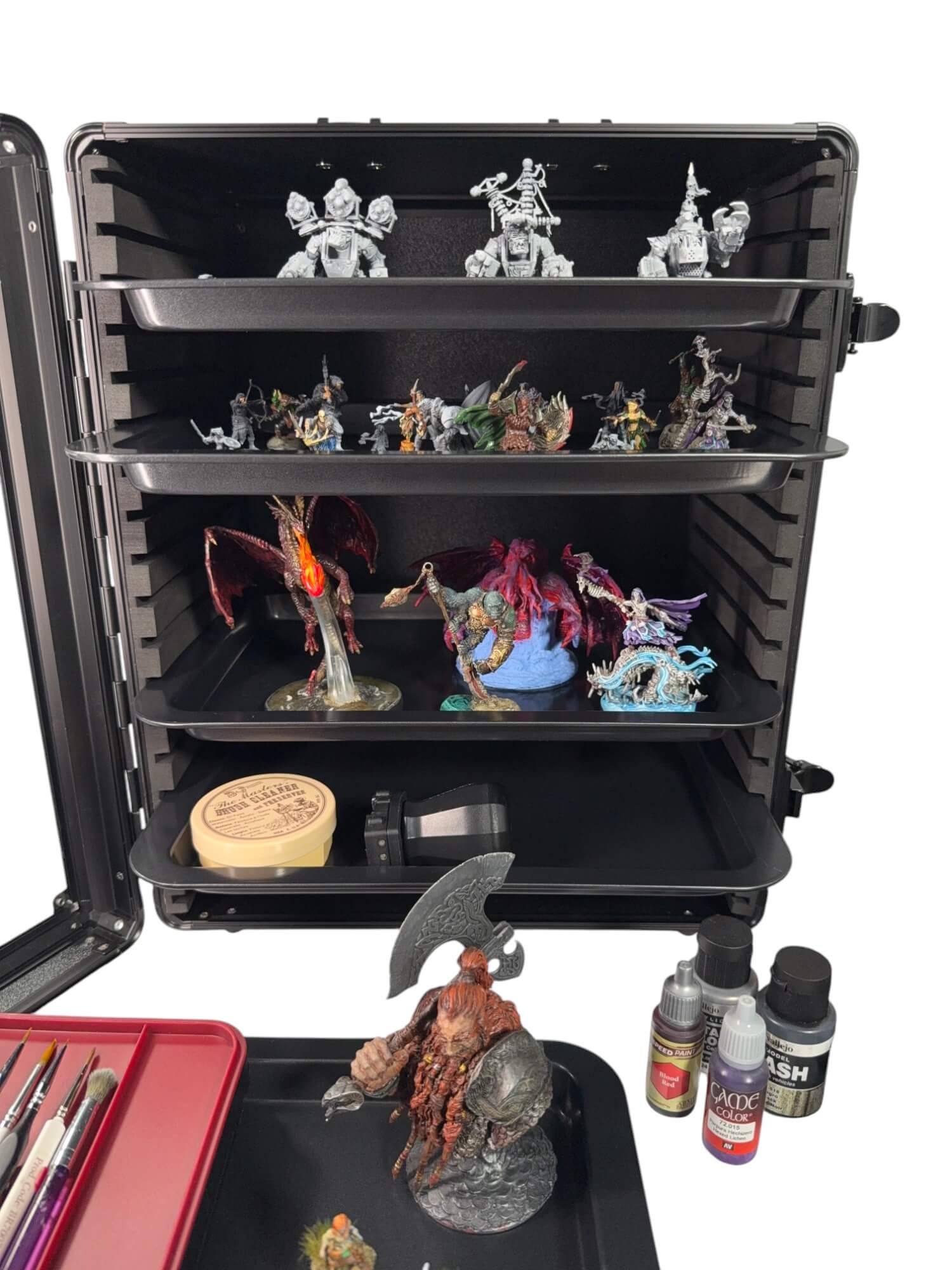 EVORETRO Miniatures Display Case with 5 Magnetic Trays EVORETRO Canada Figurine Protectors  Squirtle Squad Card Shop.