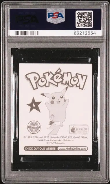 Pokémon TCG – Charmander Sticker 4 – Merlin 1999 – Sticker – PSA 9 Mint