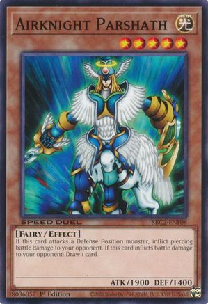 Airknight Parshath (SBC2-ENF08) - Speed Duel: Battle City Finals 1st Edition Speed Duel: Battle City Finals Yugioh Single  Squirtle Squad Card Shop.