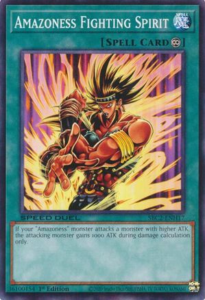 Amazoness Fighting Spirit (SBC2-ENH17) - Speed Duel: Battle City Finals 1st Edition Speed Duel: Battle City Finals Yugioh Single  Squirtle Squad Card Shop.