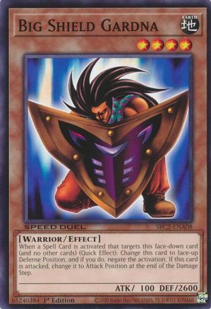 Big Shield Gardna (SBC2-ENA08) - Speed Duel: Battle City Finals 1st Edition Speed Duel: Battle City Finals Yugioh Single  Squirtle Squad Card Shop.