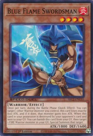 Blue Flame Swordsman (SBC2-ENC05) - Speed Duel: Battle City Finals 1st Edition Speed Duel: Battle City Finals Yugioh Single  Squirtle Squad Card Shop.