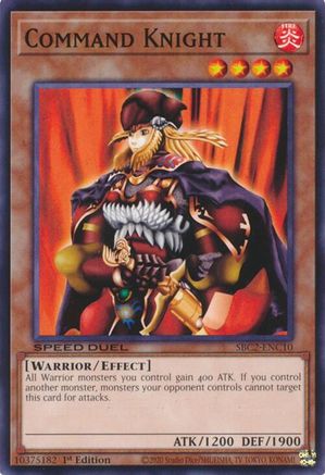 Command Knight (SBC2-ENC10) - Speed Duel: Battle City Finals 1st Edition Speed Duel: Battle City Finals Yugioh Single  Squirtle Squad Card Shop.