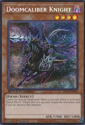 Doomcaliber Knight (PSR) (SBC2-ENE04) - Speed Duel: Battle City Finals 1st Edition Speed Duel: Battle City Finals Yugioh Single  Squirtle Squad Card Shop.