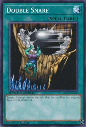 Double Snare (SBC2-ENG10) - Speed Duel: Battle City Finals 1st Edition Speed Duel: Battle City Finals Yugioh Single  Squirtle Squad Card Shop.