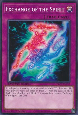 Exchange of the Spirit (SBC2-ENF17) - Speed Duel: Battle City Finals 1st Edition Speed Duel: Battle City Finals Yugioh Single  Squirtle Squad Card Shop.