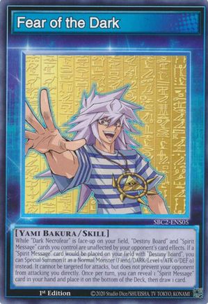 Fear of the Dark (SBC2-ENS05) - Speed Duel: Battle City Finals 1st Edition Speed Duel: Battle City Finals Yugioh Single  Squirtle Squad Card Shop.