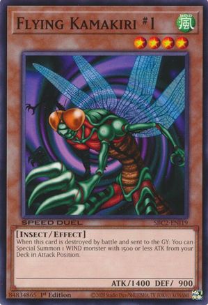 Flying Kamakiri #1 (SBC2-ENI19) - Speed Duel: Battle City Finals 1st Edition Speed Duel: Battle City Finals Yugioh Single  Squirtle Squad Card Shop.