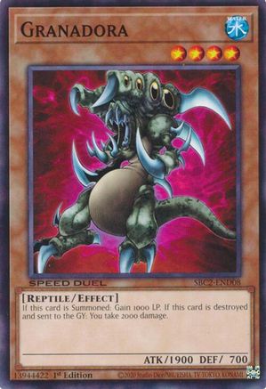 Granadora (SBC2-END08) - Speed Duel: Battle City Finals 1st Edition Speed Duel: Battle City Finals Yugioh Single  Squirtle Squad Card Shop.