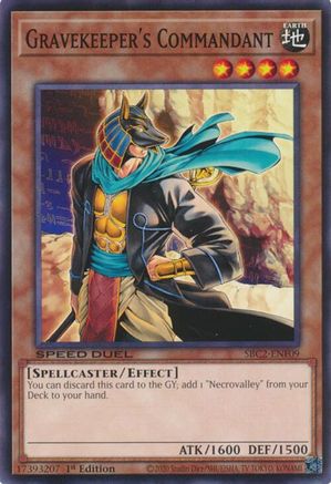 Gravekeeper's Commandant (SBC2-ENF09) - Speed Duel: Battle City Finals 1st Edition Speed Duel: Battle City Finals Yugioh Single  Squirtle Squad Card Shop.