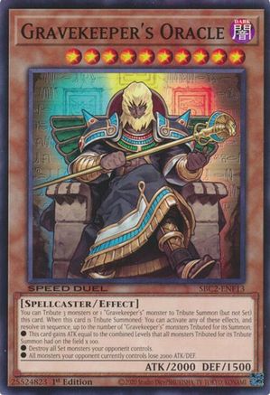 Gravekeeper's Oracle (SBC2-ENF13) - Speed Duel: Battle City Finals 1st Edition Speed Duel: Battle City Finals Yugioh Single  Squirtle Squad Card Shop.