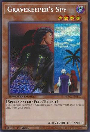 Gravekeeper's Spy (PSR) (SBC2-ENF10) - Speed Duel: Battle City Finals 1st Edition Speed Duel: Battle City Finals Yugioh Single  Squirtle Squad Card Shop.