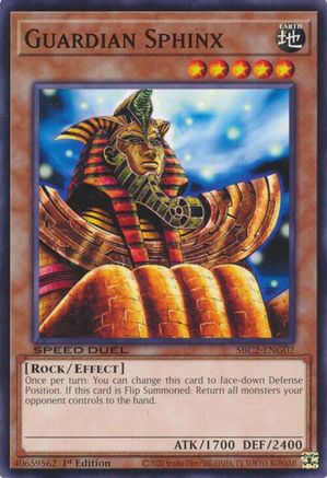 Guardian Sphinx (SBC2-ENG02) - Speed Duel: Battle City Finals 1st Edition Speed Duel: Battle City Finals Yugioh Single  Squirtle Squad Card Shop.