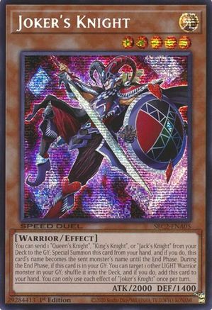 Joker's Knight (PSR) (SBC2-ENA05) - Speed Duel: Battle City Finals 1st Edition Speed Duel: Battle City Finals Yugioh Single  Squirtle Squad Card Shop.