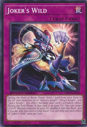 Joker's Wild (SBC2-ENA18) - Speed Duel: Battle City Finals 1st Edition Speed Duel: Battle City Finals Yugioh Single  Squirtle Squad Card Shop.