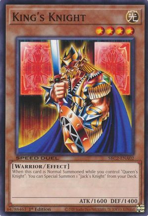 King's Knight (SBC2-ENA02) - Speed Duel: Battle City Finals 1st Edition Speed Duel: Battle City Finals Yugioh Single  Squirtle Squad Card Shop.