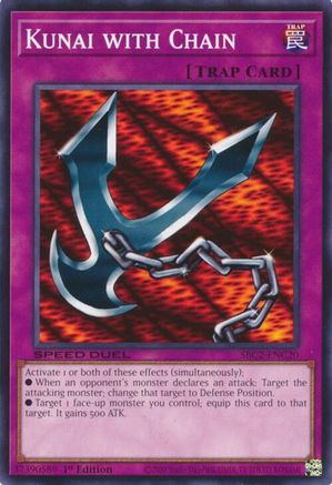 Kunai with Chain (SBC2-ENC20) - Speed Duel: Battle City Finals 1st Edition Speed Duel: Battle City Finals Yugioh Single  Squirtle Squad Card Shop.