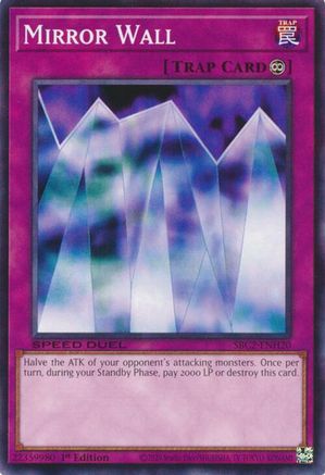 Mirror Wall (SBC2-ENH20) - Speed Duel: Battle City Finals 1st Edition Speed Duel: Battle City Finals Yugioh Single  Squirtle Squad Card Shop.