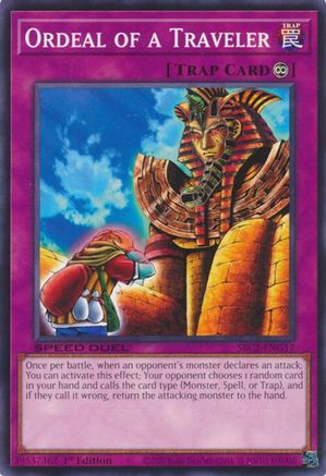 Ordeal of a Traveler (SBC2-ENG17) - Speed Duel: Battle City Finals 1st Edition Speed Duel: Battle City Finals Yugioh Single  Squirtle Squad Card Shop.