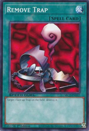 Remove Trap (SBC2-END17) - Speed Duel: Battle City Finals 1st Edition Speed Duel: Battle City Finals Yugioh Single  Squirtle Squad Card Shop.