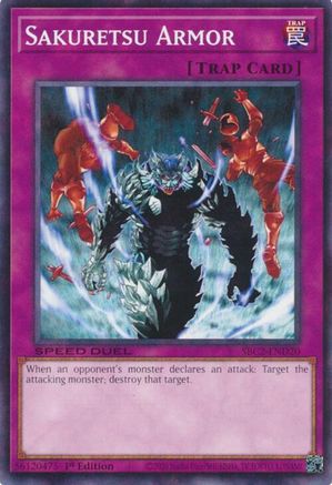 Sakuretsu Armor (SBC2-END20) - Speed Duel: Battle City Finals 1st Edition Speed Duel: Battle City Finals Yugioh Single  Squirtle Squad Card Shop.