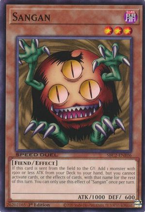 Sangan (SBC2-ENE06) - Speed Duel: Battle City Finals 1st Edition Speed Duel: Battle City Finals Yugioh Single  Squirtle Squad Card Shop.