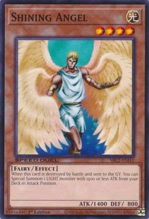 Shining Angel (SBC2-ENI10) - Speed Duel: Battle City Finals 1st Edition Speed Duel: Battle City Finals Yugioh Single  Squirtle Squad Card Shop.