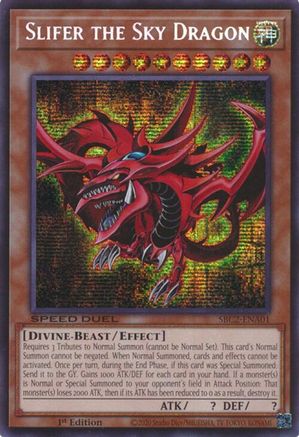Slifer the Sky Dragon (SBC2-ENA01) - Speed Duel: Battle City Finals 1st Edition Speed Duel: Battle City Finals Yugioh Single  Squirtle Squad Card Shop.