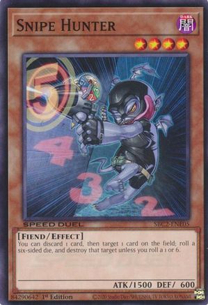 Snipe Hunter (SBC2-ENE05) - Speed Duel: Battle City Finals 1st Edition Speed Duel: Battle City Finals Yugioh Single  Squirtle Squad Card Shop.