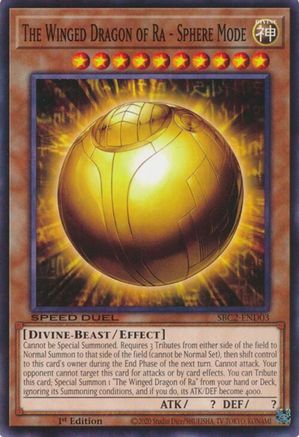 The Winged Dragon of Ra - Sphere Mode (SBC2-END03) - Speed Duel: Battle City Finals 1st Edition Speed Duel: Battle City Finals Yugioh Single  Squirtle Squad Card Shop.