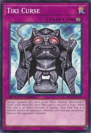Tiki Curse (SBC2-ENG15) - Speed Duel: Battle City Finals 1st Edition Speed Duel: Battle City Finals Yugioh Single  Squirtle Squad Card Shop.