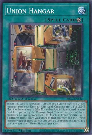 Union Hangar (SBC2-ENB12) - Speed Duel: Battle City Finals 1st Edition Speed Duel: Battle City Finals Yugioh Single  Squirtle Squad Card Shop.