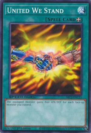 United We Stand (SBC2-ENC15) - Speed Duel: Battle City Finals 1st Edition Speed Duel: Battle City Finals Yugioh Single  Squirtle Squad Card Shop.