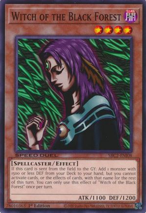 Witch of the Black Forest (SBC2-ENI08) - Speed Duel: Battle City Finals 1st Edition Speed Duel: Battle City Finals Yugioh Single  Squirtle Squad Card Shop.
