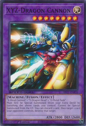XYZ-Dragon Cannon (SBC2-ENB20) - Speed Duel: Battle City Finals 1st Edition Speed Duel: Battle City Finals Yugioh Single  Squirtle Squad Card Shop.