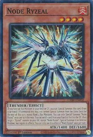 Node Ryzeal (SR) (CRBR-EN002) - Crossover Breakers 1st Edition Crossover Breakers Yugioh Single  Squirtle Squad Card Shop.
