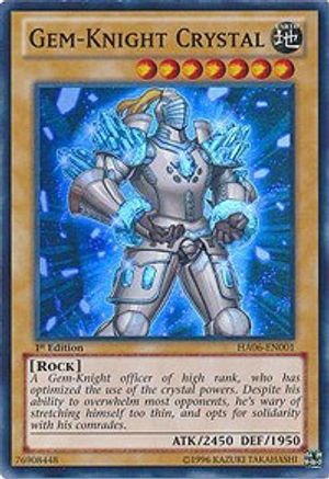 Gem-Knight Crystal (HA06-EN001) - Hidden Arsenal 6: Omega Xyz 1st Edition Hidden Arsenal 6: Omega Xyz Yugioh Single  Squirtle Squad Card Shop.