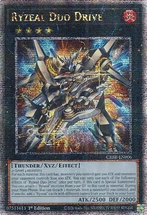 Ryzeal Duo Drive (Quarter Century Secret Rare) (CRBR-EN006) - Crossover Breakers 1st Edition Crossover Breakers Yugioh Single  Squirtle Squad Card Shop.