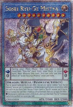 Sosei Ryu-Ge Mistva (Quarter Century Secret Rare) (CRBR-EN034) - Crossover Breakers 1st Edition Crossover Breakers Yugioh Single  Squirtle Squad Card Shop.