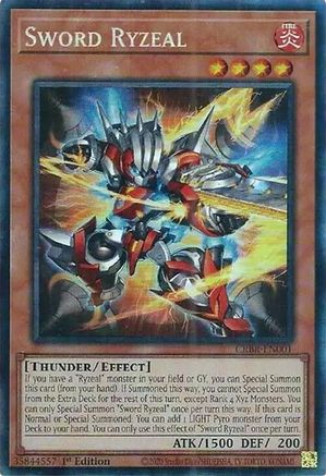 Sword Ryzeal (CR) (CRBR-EN001) - Crossover Breakers 1st Edition Crossover Breakers Yugioh Single  Squirtle Squad Card Shop.