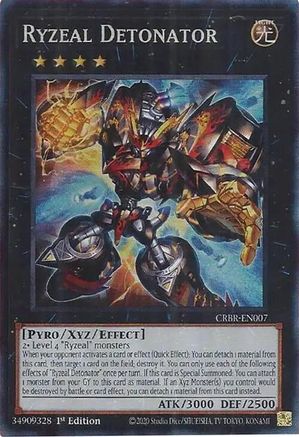 Ryzeal Detonator (CR) (CRBR-EN007) - Crossover Breakers 1st Edition Crossover Breakers Yugioh Single  Squirtle Squad Card Shop.