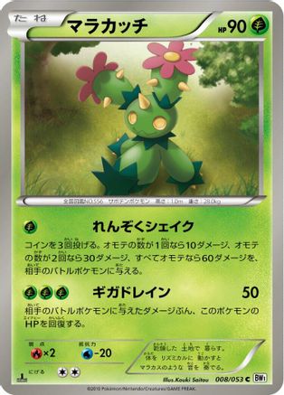 Maractus (008/053) - BW1 White Collection 1st Edition BW1: White Collection Pokemon Japanese Single  Squirtle Squad Card Shop.