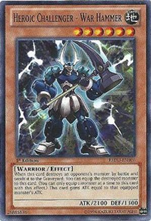 Heroic Challenger - War Hammer (REDU-EN006) - Return of the Duelist Unlimited Return of the Duelist Yugioh Single  Squirtle Squad Card Shop.
